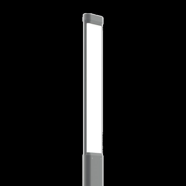 PERFORMANCE IN LIGHTING - LED-Pollerleuchte 3000K 88W dimmbar 1-10V symmetrische extrabreite Streuoptik