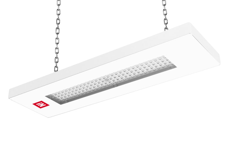 PERFORMANCE IN LIGHTING - LED-Hallenpendelleuchte 4000K 52W statisch symmetrische extrabreite Streuoptik