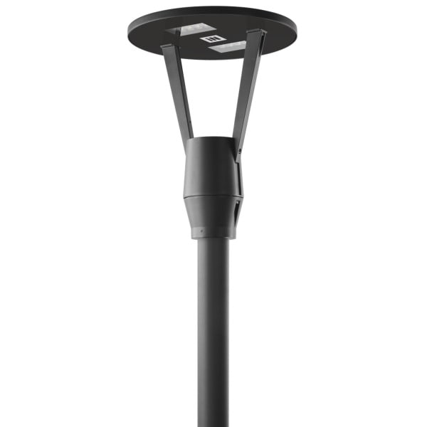PERFORMANCE IN LIGHTING - LED-Mastleuchte 3000K 36W statisch runde extrabreite Streuoptik
