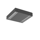 PERFORMANCE IN LIGHTING - LED-Anbauleuchte 4000K 23.5W DALI symmetrische extrabreite Streuoptik