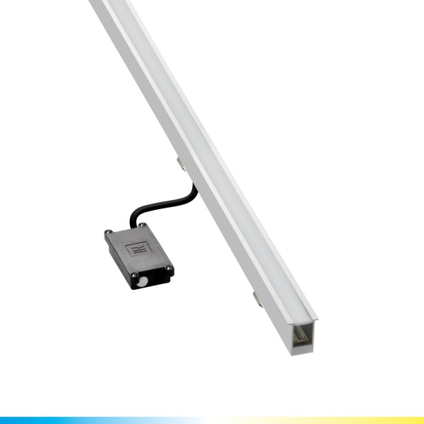 PERFORMANCE IN LIGHTING - LED-Lineare Einbauleuchte 2800K 16W statisch symmetrische extrabreite Streuoptik