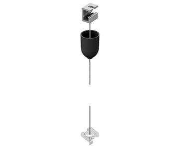 PERFORMANCE IN LIGHTING - Befestigungsbügel für Raumdecke Spanner mit Verschraubung 3m