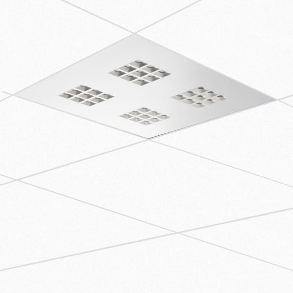 PERFORMANCE IN LIGHTING - LED-Einbauleuchte 3000K 25W statisch symmetrische extrabreite Streuoptik