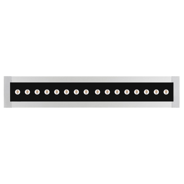 PERFORMANCE IN LIGHTING - LED-Lineare Einbauleuchte 3000K 14W statisch ellipsenförmige Optik