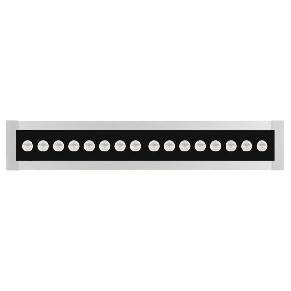 PERFORMANCE IN LIGHTING - LED-Lineare Einbauleuchte 4000K 14W statisch asymmetrische mittlere Optik