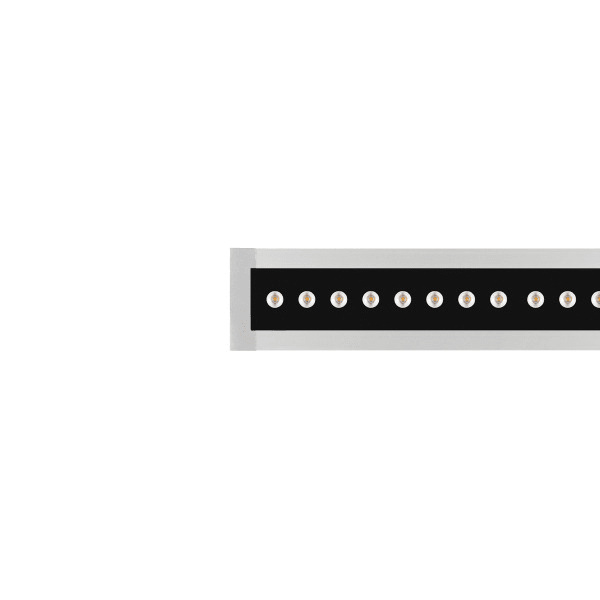 PERFORMANCE IN LIGHTING - LED-Lineare Einbauleuchte 4000K 20.5W statisch ellipsenförmige Optik