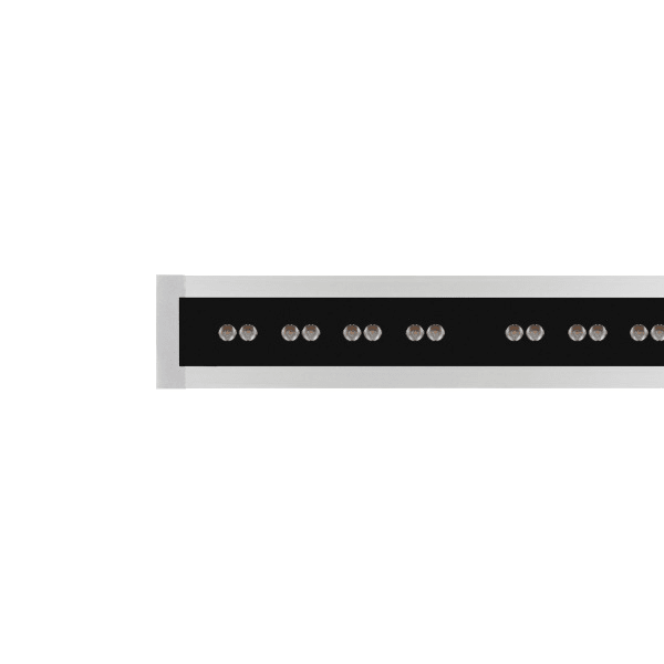 PERFORMANCE IN LIGHTING - LED-Lineare Einbauleuchte 2700 - 6500K 28W DALI DT8 ellipsenförmige Optik