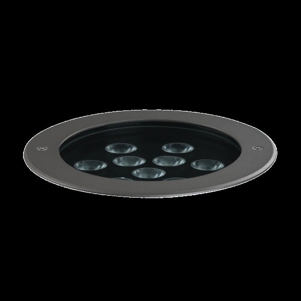 PERFORMANCE IN LIGHTING - LED-Bodeneinbauleuchte 2700K 26W DALI runde Optik medium