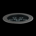 PERFORMANCE IN LIGHTING - LED-Bodeneinbauleuchte 2700K 26W DALI runde Optik medium
