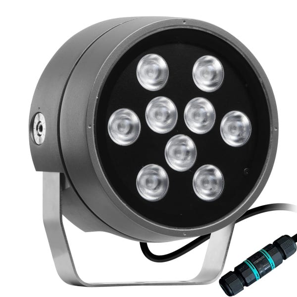 PERFORMANCE IN LIGHTING - LED-Scheinwerfer 4000K 42W RGBW runde Optik medium