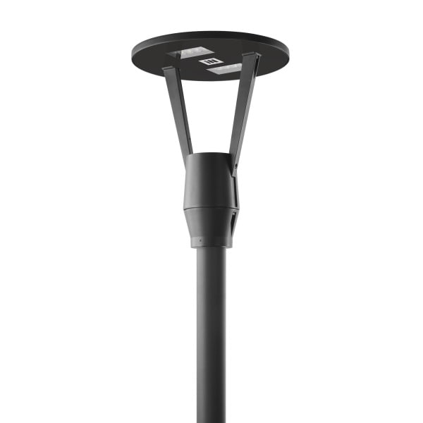 PERFORMANCE IN LIGHTING - LED-Mastleuchte 3000K 43W D4i ZHAGA runde extrabreite Streuoptik