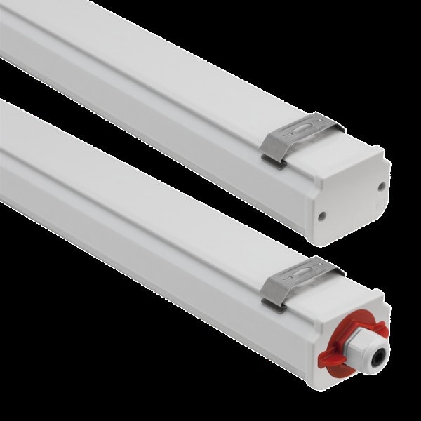 PERFORMANCE IN LIGHTING - LED-Feuchtraumleuchte 4000K 76W statisch symmetrische extrabreite Streuoptik