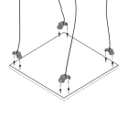 PERFORMANCE IN LIGHTING - Befestigungssatz PLATO 600/1200