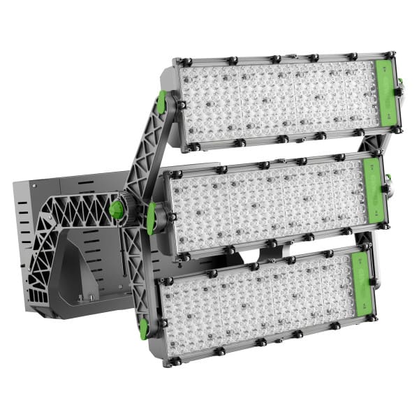 PERFORMANCE IN LIGHTING - LED-Hochleistungs-Scheinwerfer 3000K 1200W statisch 3CH asymmetrische Optik