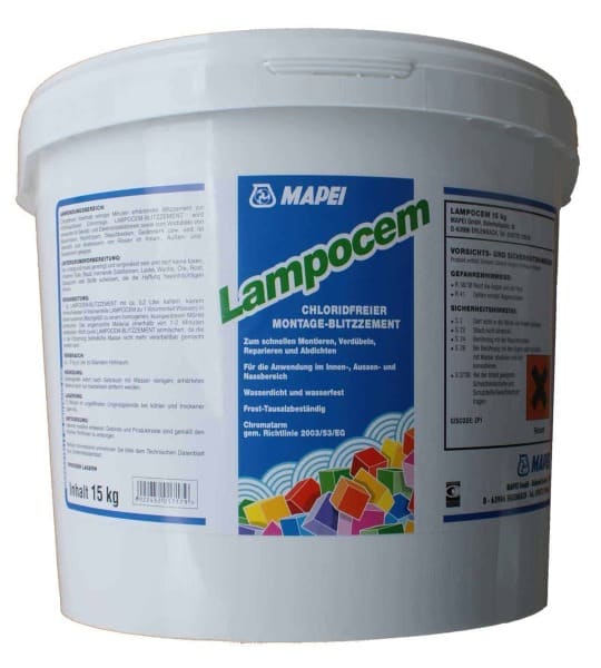 MAPEI - Montageblitzzement – Blitzmörtel (Preis per Kübel 15kg)