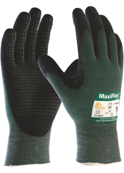 BAUEXPRESS - Arbeitshandschuh mit Noppen Schnittschutz 3 Gr. 11