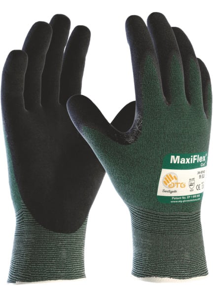 BAUEXPRESS - Arbeitshandschuh ohne Noppen Schnittschutz 3 Gr. 8