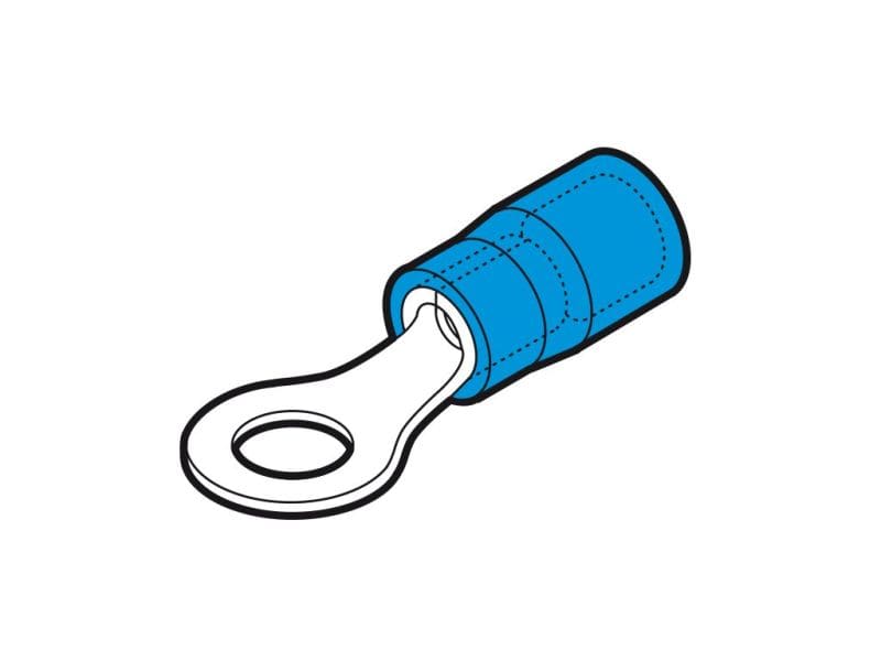 CEMBRE - BP-M2 Ringkabelschuh isol.PC 1,5-2,5qmm M2 blau
