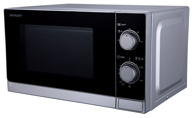 SHARP - Mikrowelle 800W 20L 5Stufen mech. Bedienung silber