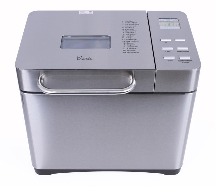 BKITCHEN - Brotbackautomat 650W 1000g 19Prog. LCD Warmhaltefunkt. edst