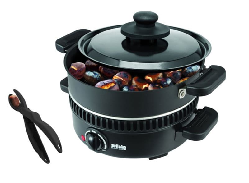 SILVA HOMELINE - Maroni Röster 600W Wendegusspl. 26cm Thermost. sw