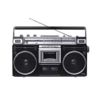 SILVA SCHNEIDER - Ghettoblaster 4-Band-Radio Kassette AUX-In USB BT USB-Rec sw