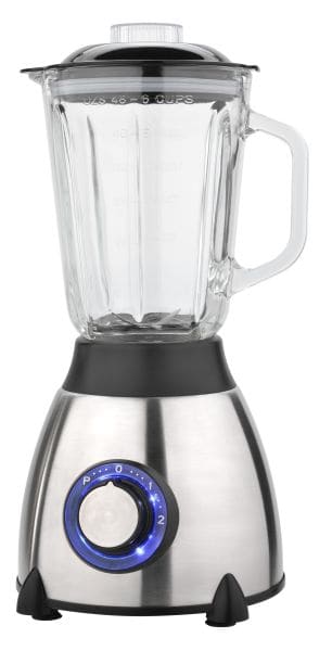 SILVA HOMELINE - Standmixer 550W 1.5L 2St. Glasbeh. Pulsschaltung inox-sw