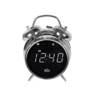 SILVA SCHNEIDER - Radiowecker UKW-PLL 2Weckz. 20Sendersp. USB Ladef. Netz sw