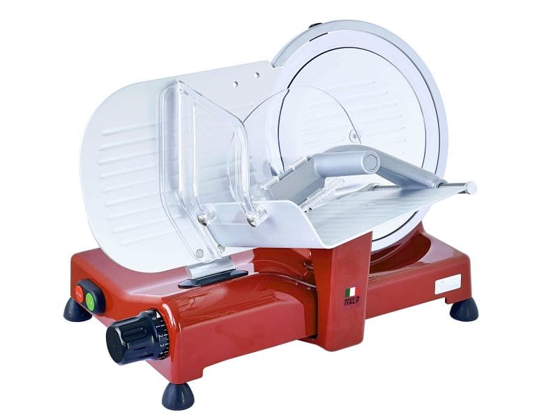 BKITCHEN - Allesschneider Metall 140W 25cm Hohlschliffmesser b.14mm rot