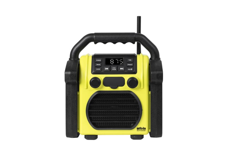 SILVA SCHNEIDER - Baustellenradio 100W BT FM PLL IP55 USB-Ladefunkt. Akku gn