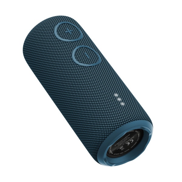 MOBILE BEAT - Bluetooth Lautsprecher 20W 4Ohm Akku b.7h IPX7 LED-Licht bl