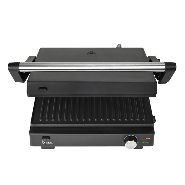 BKITCHEN - Kontaktgrill 1800W 29x23cm stufenl.Temp. entn.antih.Platten sw