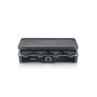 SEVERIN - Raclette 1400W 8Pfännchen antihaft Grillpl. Geriffelt Thermostat sw