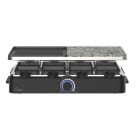 BKITCHEN - Raclette 1400W 8Pfännchen Stein-und Alugussplatte antihaft Thermostat sw