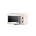 SILVA HOMELINE - Mikrowelle Retro 700W 20L 6Stufen 30-Min-Timer beige