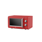 SILVA HOMELINE - Mikrowelle Retro 700W 20L 6Stufen 30-Min-Timer rot