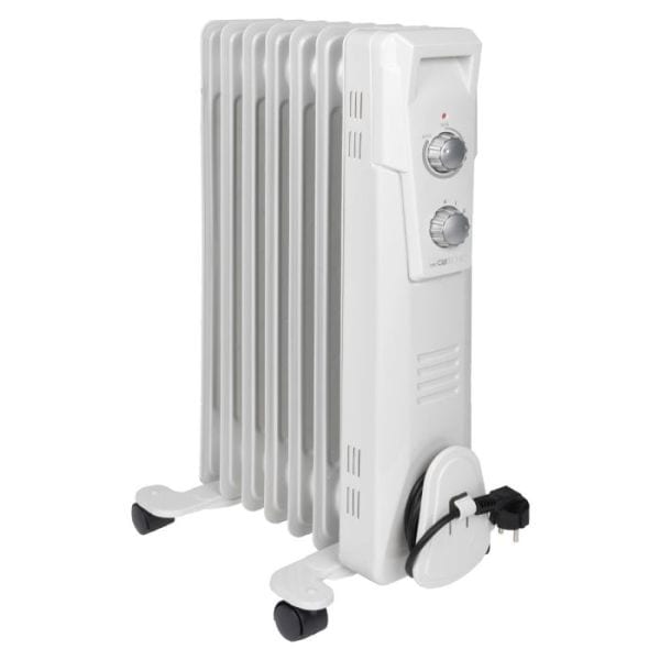 CLATRONIC - Ölradiator 600/900/1500W 3St. 7Rippen Thermost. Kippsch. Ü-Schutz ws