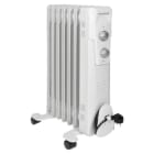 CLATRONIC - Ölradiator 600/900/1500W 3St. 7Rippen Thermost. Kippsch. Ü-Schutz ws