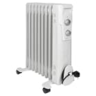 CLATRONIC - Ölradiator 800/1200/2000W 3St. 9Rippen Thermost. Kippsch. Ü-Schutz ws
