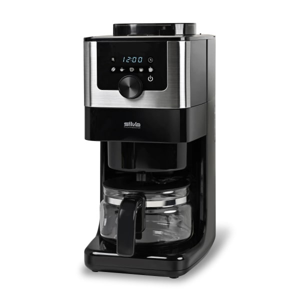 SILVA HOMELINE - Kaffeeautomat mit Mahlwerk, Glaskanne, 730 Watt, 4 Tassen