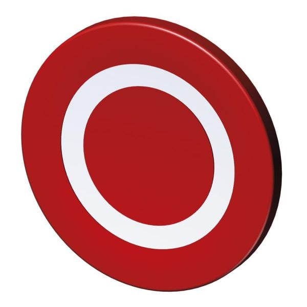 STAHL - Tastenschild 8602/3-rt0001-S-Aus
