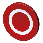 STAHL - Tastenschild 8602/3-rt0001-S-Aus
