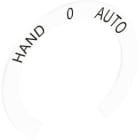 STAHL - Schild 8602/3 Ø30,8 Hand 0 Auto