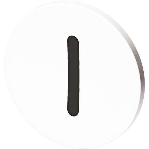 STAHL - Tastenschild 8602/3 weiß  Ein I