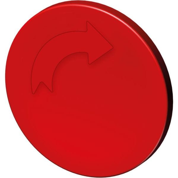 STAHL - Tastenschild 8602 rot Drehpf.re