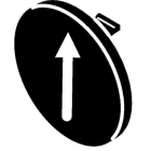 STAHL - Tastenschild 8602 sw Pfeil I
