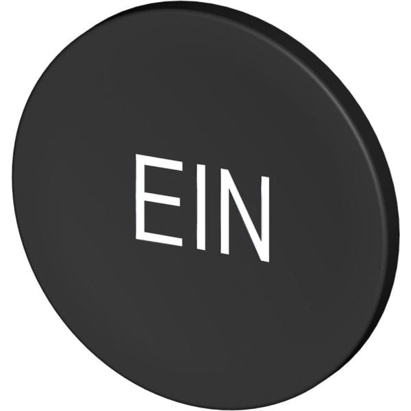 STAHL - Tastenschild 8602 sw EIN