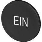 STAHL - Tastenschild 8602 sw EIN