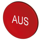 STAHL - Tastenschild 8602 rot AUS