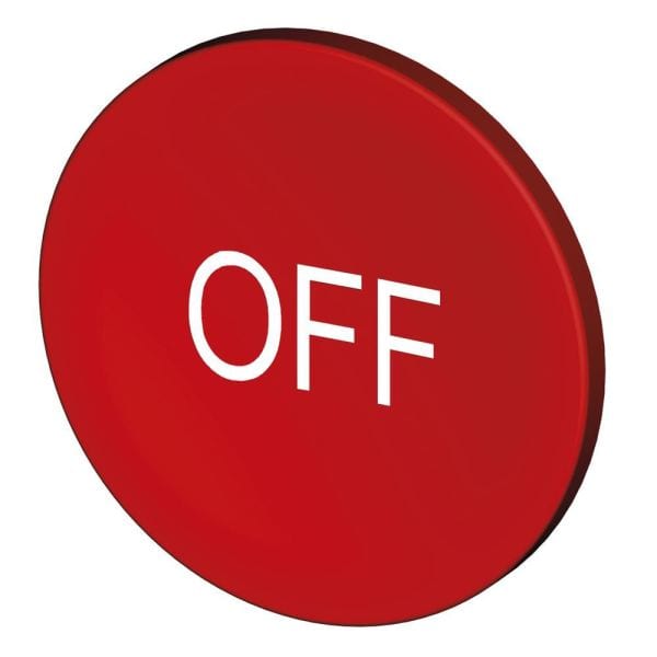 STAHL - Tastenschild 8602/3 rot OFF